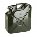 JERRYCAN-BIDON ESSENCE-CARBURANT PRESSOL METAL ARMEE VERT 5L (HOMOLOGUE TUV-EN)