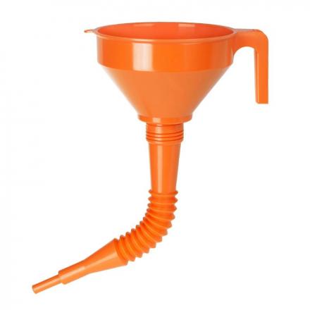 168283 ENTONNOIR PRESSOL EN POLYETHYLENE ORANGE DIAMETRE 160mm COMBINE AVEC BEC FLEXIBLE (VENDU A L'UNITE) 2 Général | Fp-m