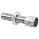 VIS CREUSE TENDEUR DE CABLE CYCLO DIAM M6 - LONG 24mm - ALESAGE 6,8mm - PERCAGE 3 (ACIER) (BLISTE DE 25) -ALGI-