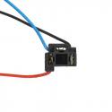 PORTE-AMPOULE-FICHE-DOUILLE 12V H4 AVEC CABLE -FLOSSER-