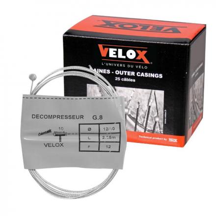 168719 CABLE DE DECOMPRESSEUR CYCLO VELOX G.8 POUR MBK BOULE 5x6mm DIAM 12-10 Lg 2,25M (12 FILS) (BOITE DE 25) 2 Général 