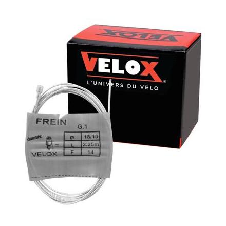168725 CABLE DE FREIN CYCLO VELOX G.1 POUR MBK BOULE 6x10mm DIAM 18-10 Lg 2,25M (14 FILS) (BOITE DE 10) 2 Général | Fp-