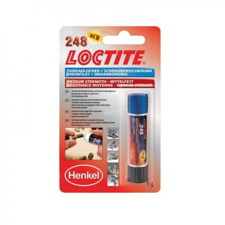 168623 FREIN FILET NORMAL LOCTITE 248 A RESISTANCE MOYENNE (STICK 9 g SOUS BLISTER) 2 Général | Fp-moto.com garage moto albi