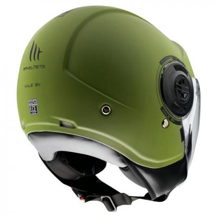 172297 CASQUE JET MT VIALE SV DOUBLE ECRANS UNI VERT MAT L 2 Général | Fp-moto.com garage moto albi atelier reparation