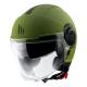 172297 CASQUE JET MT VIALE SV DOUBLE ECRANS UNI VERT MAT L 2 Général | Fp-moto.com garage moto albi atelier reparation