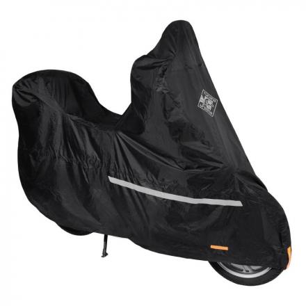 169753 HOUSSE-BACHE DE PROTECTION SCOOT TUCANO START 218B ETANCHE NOIR POUR SCOOTERS AVEC PARE-BRISE ET TOP-CASE (LONG 204cm - L