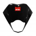 PLAQUE PHARE-TETE DE FOURCHE 50 A BOITE ORIGINE POUR RIEJU 50 MRT 2009-, MRT ENDURO 2009-, MRT PRO 2009-, MRT SM 2009- NOIR BRIL