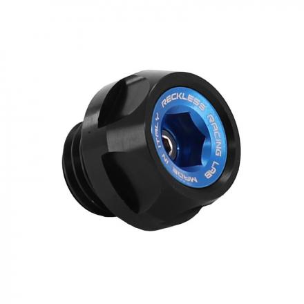 170993 BOUCHON D'HUILE MOTEUR MAXISCOOTER RECKLESS ALU POUR YAMAHA 530 TMAX 2017-2019 NOIR-BLEU (VENDU A L'UNITE) 2 Général 
