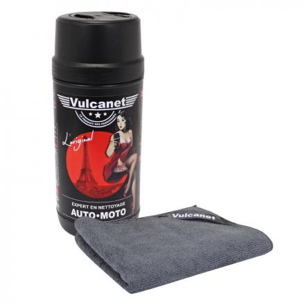 170748 LINGETTES MULTIFONCTIONS VULCANET AUTO-MOTO (DETERGENT CARENAGE, NETTOYANT HYDROCARBURES, DEGOUDRONNANT, ENLEVE RESINE, D