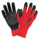 GANTS ATELIER TACTILE NYLON-ELASTHANNE ROUGE-NOIR HOMOLOGUE CE - TAILLE 8 (PAIRE)