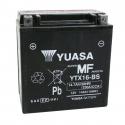 BATTERIE 12V 16 Ah YUASA YTX16-BS ORIGINE PIAGGIO 400 MP3 2007-, 500 MP3 2010-, 500 X9 EVOLUTION 2003--GILERA 500 FUOCO 2007-, 8