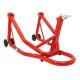 162916 LEVE-BEQUILLE STAND MOTO P2R AVANT FIXATION SOUS TE DE FOURCHE ACIER ROUGE 2 Général P2R | Fp-moto.com garage moto alb