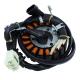 168487 STATOR ALLUMAGE ADAPTABLE MOTEUR PIAGGIO QUASAR 125-300 4T INJECTION EAU (18 PÔLES - TRIPHASE 350W) -SELECTION P2R- 2 G