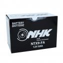 BATTERIE 12V 8 Ah NTX9 NHK FA SANS ENTRETIEN PRETE A L'EMPLOI (Lg150xL87xH105mm)(ACTIVEE EN USINE - QUALITE PREMIUM - EQUIVALEN