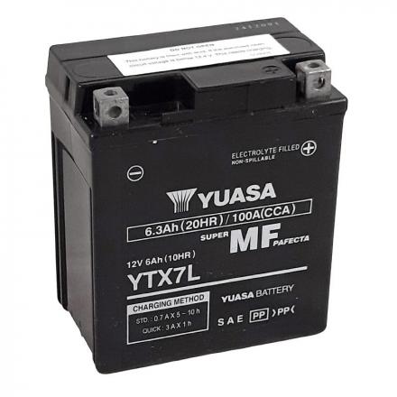 172348 BATTERIE 12V 6 Ah YTX7L YUASA ACTIVEE EN USINE PRETE A L'EMPLOI (Lg114xL71xH131mm) 2 Général | Fp-moto.com garage m