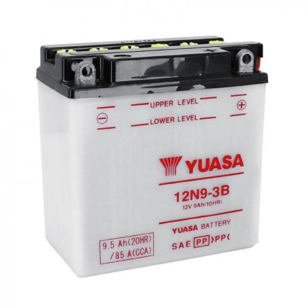 172496 BATTERIE 12V 9 Ah 12N9-3B YUASA YUMICRON AVEC ENTRETIEN (Lg135xL75xH139mm) 2 Général | Fp-moto.com garage moto albi