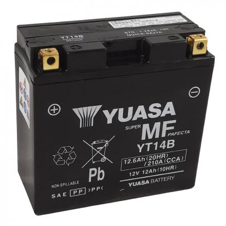 172344 BATTERIE 12V 12 Ah YT14B YUASA ACTIVEE EN USINE PRETE A L'EMPLOI (Lg150xL70xH145mm) 2 Général | Fp-moto.com garage m