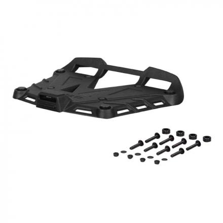 176526 PLATINE A POUR TOP CASE SHAD ALUMINIUM NOIR AVEC KIT VISSERIE COMPATIBLE GAMME TERRA TR48-TR37 ET LES SH59X-SH58X-SH50-SH