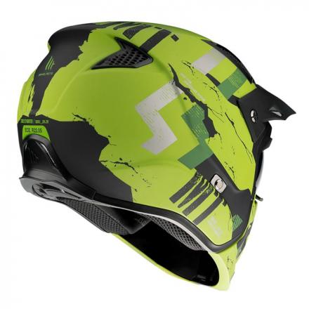 178196 CASQUE TRIAL MT STREETFIGHTER SV SKULL VERT MAT XS SIMPLE ECRAN DARK TRANSFORMABLE AVEC MENTONNIERE AMOVIBLE (LIVRE A