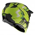 CASQUE TRIAL MT STREETFIGHTER SV SKULL VERT MAT XS SIMPLE ECRAN DARK TRANSFORMABLE AVEC MENTONNIERE AMOVIBLE (LIVRE AVEC UN 