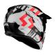 178216 CASQUE TRIAL MT STREETFIGHTER SV SKULL BLANC NACRE BRILLANT L SIMPLE ECRAN DARK TRANSFORMABLE AVEC MENTONNIERE AMOVIBLE 