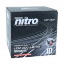 BATTERIE 12V 11 Ah NTZ12S-BS NITRO MF SANS ENTRETIEN AVEC PACK ACIDE (Lg150xL87xH110mm)