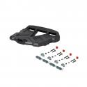 PLATINE B TOP CASE SHAD BIG NOIR AVEC KIT VISSERIE COMPATIBLE GAMME TERRA TR48-TR37 ET LES SH59X-SH58X-SH50-SH48 (D1B591PA)