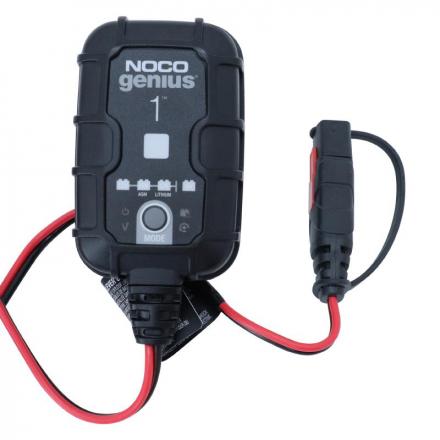 CHARGEUR DE BATTERIE NOCO GENIUS 1 6V-12V 1A CAPACITE 30 Ah (POUR BATTERIES  CONVENTIONNELLES, SANS ENTRETIEN, AGM, LITHIUM) - FP MOTO