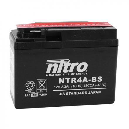 178233 BATTERIE 12V 2,3 Ah NTR4A-BS NITRO MF SANS ENTRETIEN AVEC PACK ACIDE (Lg114xL49xH86mm) 2 Général | Fp-moto.com gara