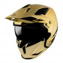 CASQUE TRIAL MT STREETFIGHTER SV UNI CHROME OR S SIMPLE ECRAN DARK TRANSFORMABLE AVEC MENTONNIERE AMOVIBLE (LIVRE AVEC UN ECR