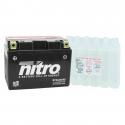 BATTERIE 12V 11,2 Ah NTZ14S-BS NITRO MF SANS ENTRETIEN AVEC PACK ACIDE (Lg150xL87xH110mm)