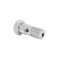 VIS RACCORD BANJO DURITE DE FREIN M10 x 100 LONG HORS TOUT 29mm HAUTEUR TROU PASSAGE LIQUIDE 14mm