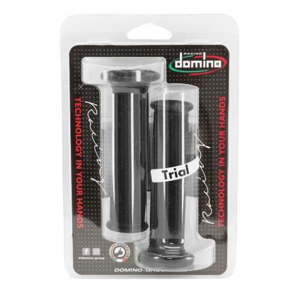 177947 REVETEMENT POIGNEE DOMINO TRIAL UNIVERSEL NOIR CLOSE END LONGUEUR 123 A 126mm (PAIRE) -DOMINO ORIGINE- 2 Général | F