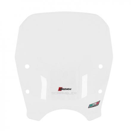 176712 PARE BRISE MOTO POUR DUCATI 400-800 SCRAMBLER 2015-2019 TRANSPARENT (HIGHT HAUTEUR 420mm) -FACO- 2 Général | Fp-moto