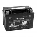 BATTERIE 12V 8 Ah YTX9 YUASA ACTIVEE EN USINE PRETE A L'EMPLOI (Lg150xL87xH105mm)