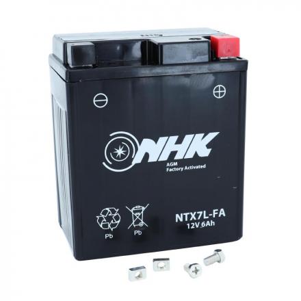 170296 BATTERIE 12V 6 Ah NTX7L NHK FA SANS ENTRETIEN PRETE A L'EMPLOI (Lg114xL71xH131mm) (ACTIVEE EN USINE - QUALITE PREMIUM - 