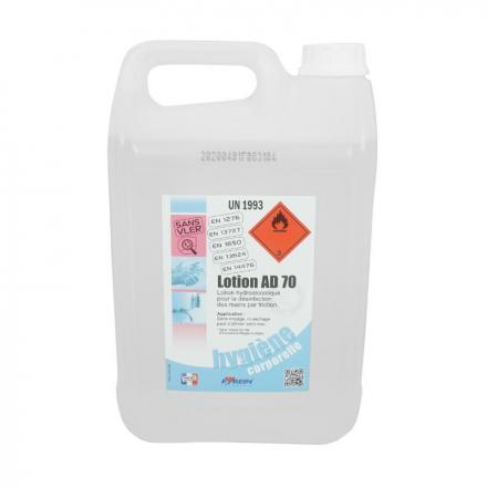 168590 LOTION HYDROALCOOLIQUE AD70 (5L) 2 Général | Fp-moto.com garage moto albi atelier reparation