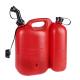 168271 JERRYCAN-BIDON ESSENCE-CARBURANT PRESSOL EN POLYETHYLENE DOUBLE COMPARTIMENT 5L + 3L ROUGE AVEC BEC FLEXIBLE 2 Général 