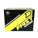 CASQUE CROSS ADULTE FIRST RACING K2 GRIS-FLUO-NOIR M