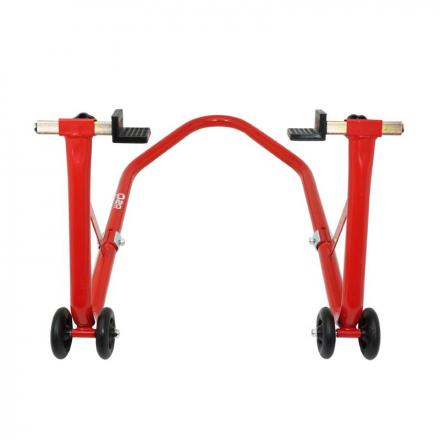 160221 LEVE-BEQUILLE MOTO STAND P2R ARRIERE UNIVERSEL ACIER ROUGE 2 Général | Fp-moto.com garage moto albi atelier reparatio