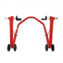 LEVE-BEQUILLE MOTO STAND P2R ARRIERE UNIVERSEL ACIER ROUGE