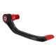 171002 PROTECTION DE LEVIER FREIN MAXISCOOTER RECKLESS ALU POUR YAMAHA 530 TMAX 2017-2019 NOIR-ROUGE DROIT (VENDU A L'UNITE) 2 G