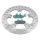 171729 KIT FREINAGE (DISQUE+PLAQUETTES) AVANT ORIGINE PIAGGIO 125-250 X8, 300 CARNABY-GILERA 125-250 NEXUS-APRILIA 125-300 SR-MA