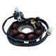 168465 STATOR ALLUMAGE ADAPTABLE MOTEUR KYMCO 125-150 PEOPLE 1999-2013 - MALAGUTI 125 CIAK 1999-2005 (8 PÔLES) -SELECTION P2R-