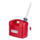 168268 JERRYCAN-BIDON ESSENCE-CARBURANT PRESSOL EN POLYETHYLENE ROUGE AVEC BEC FLEXIBLE 10L 2 Général | Fp-moto.com garage m