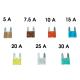 168996 FUSIBLE PLAT ENFICHABLE MINIATURE 5 - 7,5 - 10 - 15 - 20 - 25 - 30A (ASSORTIMENT SACHET DE 10) -FLOSSER- 2 Général 