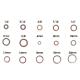 154014 JOINT DE VIDANGE CUIVRE PLAT 30 TAILLES (ASSORTIMENT) (BOITE DE 300 PIECES) -P2R- 2 Général P2R | Fp-moto.com garag