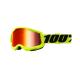 167957 MASQUE-LUNETTES CROSS 100% ADULTE STRATA 2 ESSENTIAL JAUNE FLUO ECRAN MIROIR ANTI-BUEE-ANTI-RAYURES 2 Général | Fp-mo