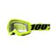 167945 MASQUE-LUNETTES CROSS 100% ADULTE STRATA 2 ESSENTIAL JAUNE FLUO ECRAN TRANSPARENT ANTI-BUEE-ANTI-RAYURES 2 Général | 