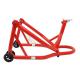 162916 LEVE-BEQUILLE STAND MOTO P2R AVANT FIXATION SOUS TE DE FOURCHE ACIER ROUGE 2 Général P2R | Fp-moto.com garage moto alb